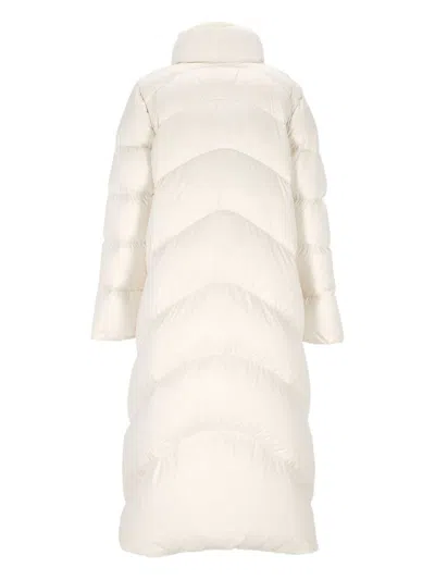 Add Cocoon Rice Long Down Jacket In Neutral