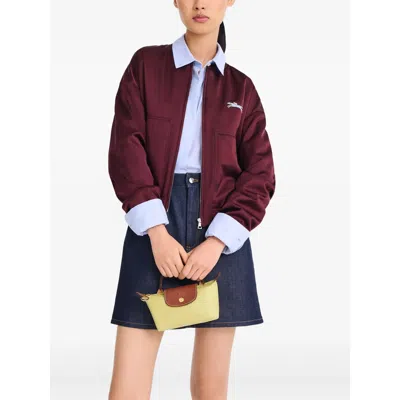 Longchamp Bags Green, Brown In Green