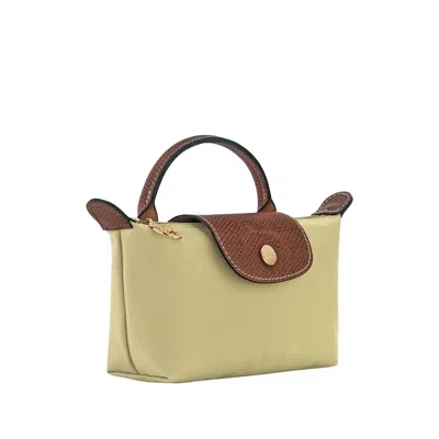 Longchamp Bags Green, Brown In Green