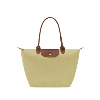 Longchamp Pistachio Coloured Le Pliage Original L Bag