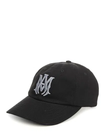 Amiri Men Ma Denim Baseball Cap In Black