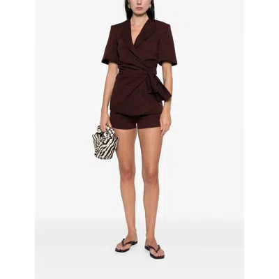 Faithfull The Brand Ida Tie-detail Jacket In Brown