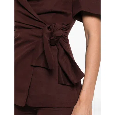 Faithfull The Brand Ida Tie-detail Jacket In Brown