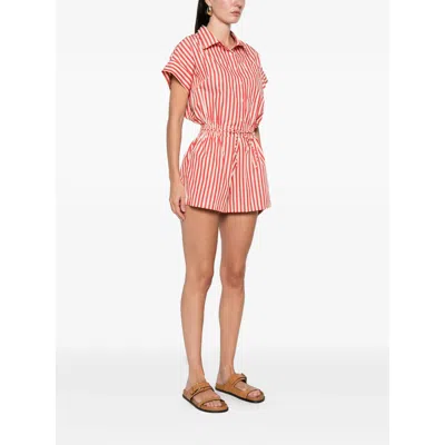 Faithfull The Brand Orozco Striped Playsuit In Multi