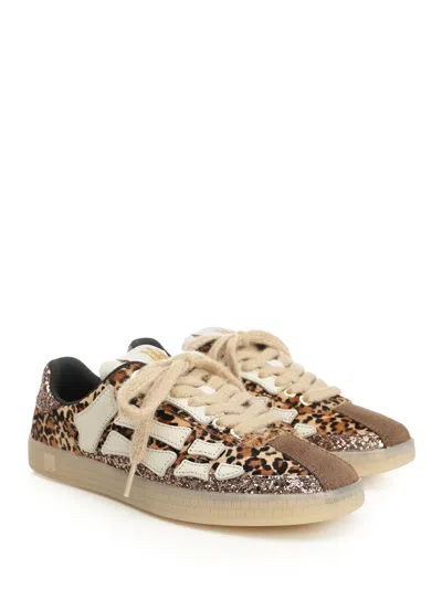 Amiri Leopard Pacific Bones Low-top Womans Sneakers In Multi