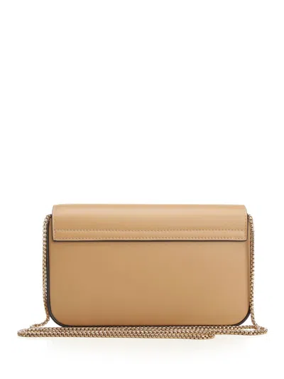 Tod's Mini Flap Bag Small Leather Goods Beige In Neutral