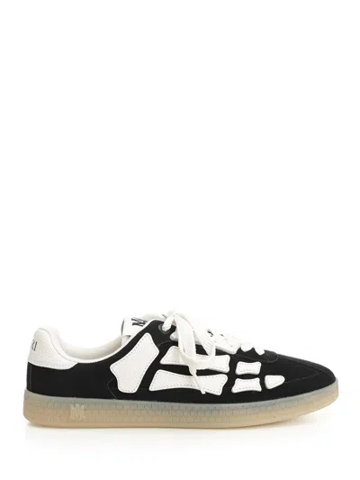 Amiri Low Profile Sneakers Featuring Contrast Panels In Black