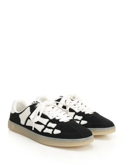 Amiri Low Profile Sneakers Featuring Contrast Panels In Black