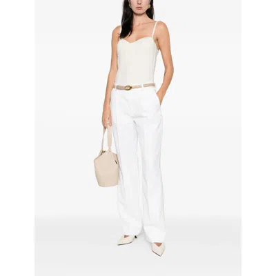 Victoria Beckham Pants In White