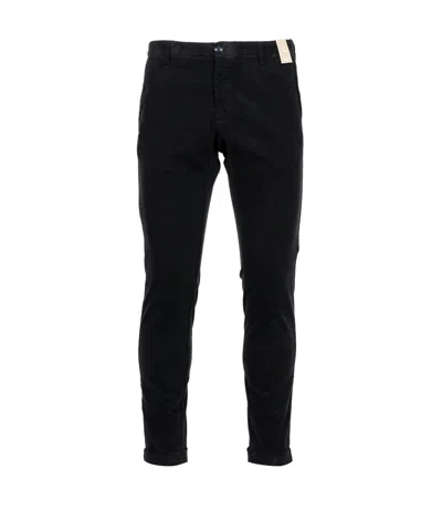 At.p.co Trousers Blue In Black