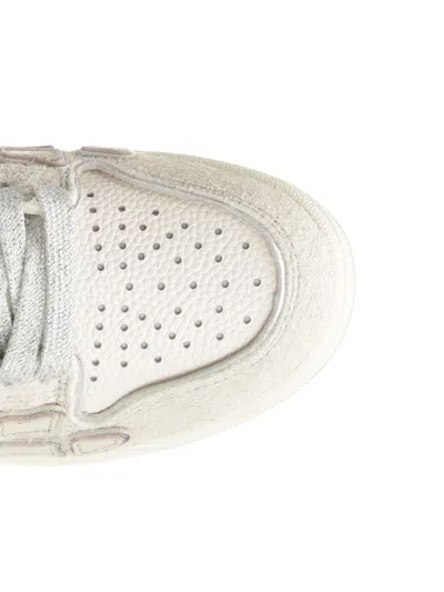 Amiri Glitter Skel Low Top Sneakers In White
