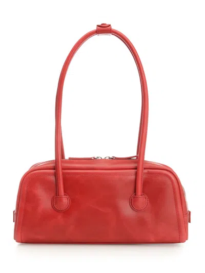 Margesherwood Red Soft Boston Ew Bag In Red