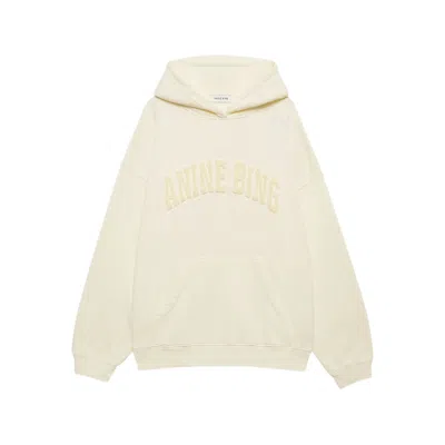 Anine Bing Long-sleeved Hooded Sweatshirt In Neutral