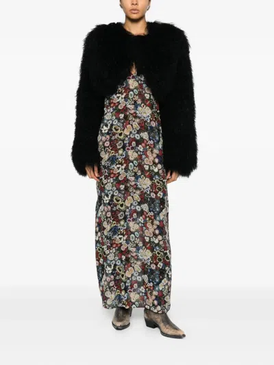 Khaite Taja Floral-print Silk-chiffon Maxi Dress In Multi