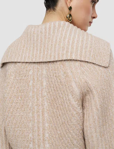 Joseph Robby Mouliné Merino Knit Jumper In Neutral