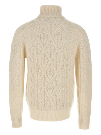 Hugo Boss Harpreno Virgin Wool And Cashmere Sweater In White