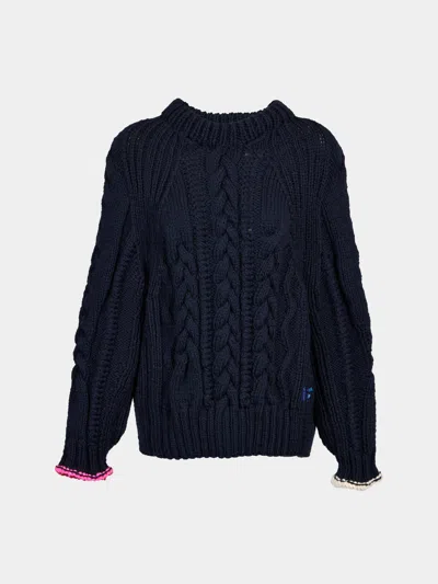 La Fetiche Marianne Hand-knitted Wool Sweater Size: M