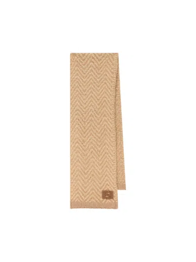 Fendi Scarfs Camel In Neutral