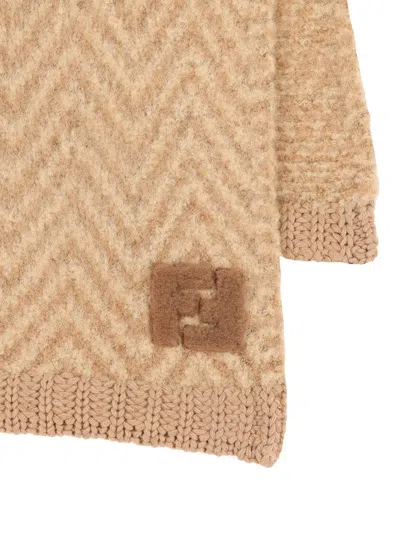 Fendi Scarfs Camel In Neutral
