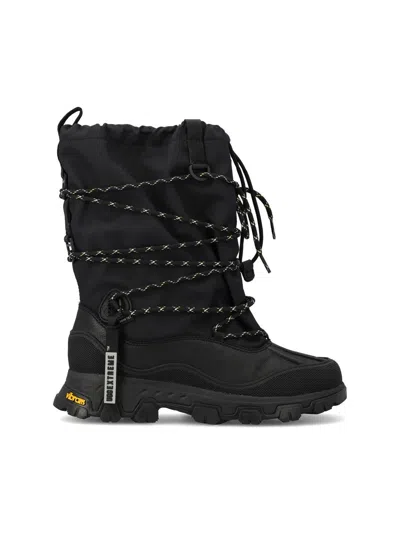 Ugg Fabric Metropeak Chunky Sole High-top Boots In Black