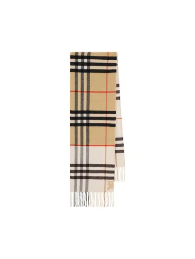 Burberry Cashmere Giant Check Scarf In Multi