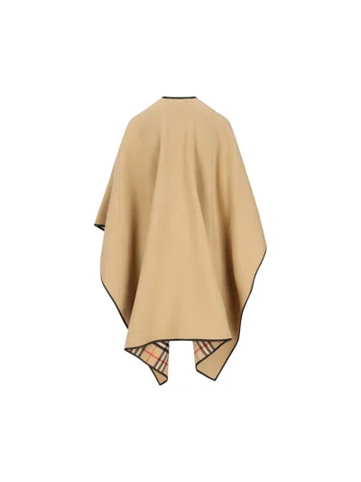 Burberry Patch Pocket Shawl In Brown