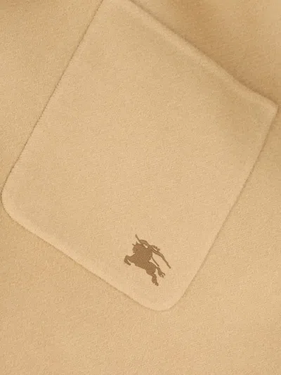 Burberry Patch Pocket Shawl In Brown