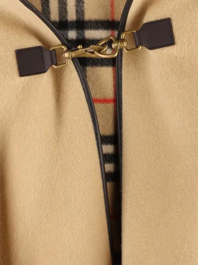 Burberry Patch Pocket Shawl In Brown