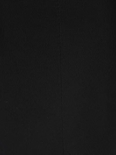 Diesel Ribbed Viscose Top With Oval D In Black