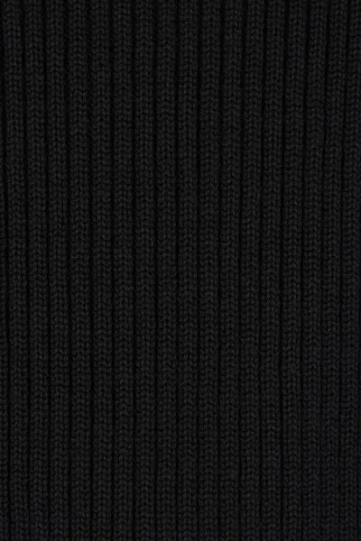 Premiata Finely Ribbed Crew Neck Sweater In Virgin Wool In Black