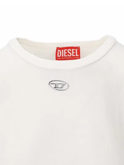 Diesel T-shirt And Polo Shirt In White