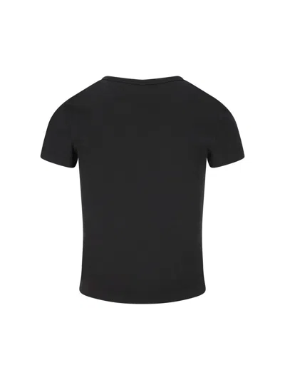 Diesel Slate Cotton M-anchor T-shirt In Black