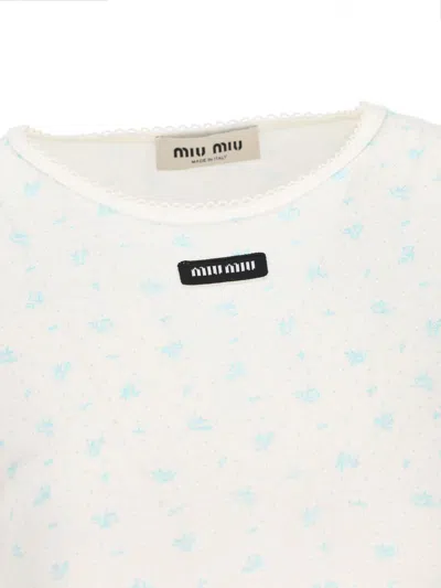 Miu Miu T-shirt And Polo Shirt In Multi
