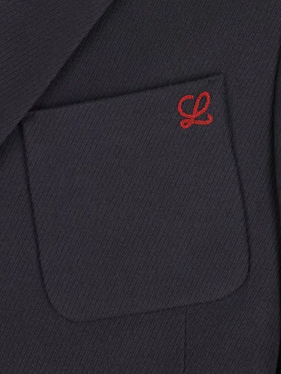 Loewe Logo-embroidered Jacket In Blue
