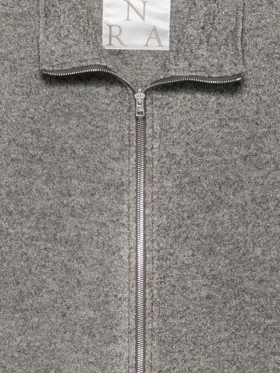 Ranra Reach Wool Nylon Outdoor Track Top In Gray