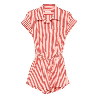 Faithfull The Brand Orozco Striped Playsuit In Multi