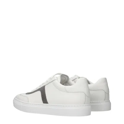 Brunello Cucinelli Woman Sneakers White Size 7 Leather In White