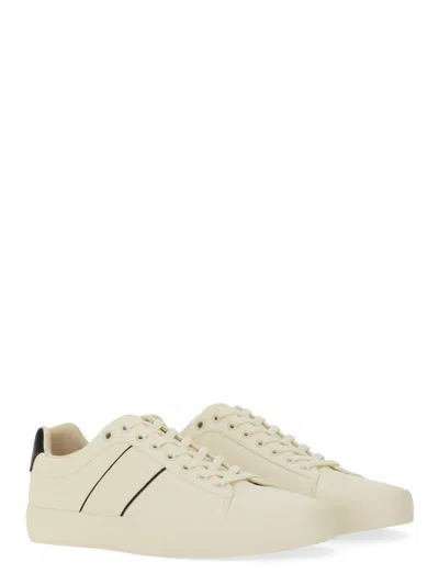 Hugo Boss Boss Men Leather Sneaker In Neutral