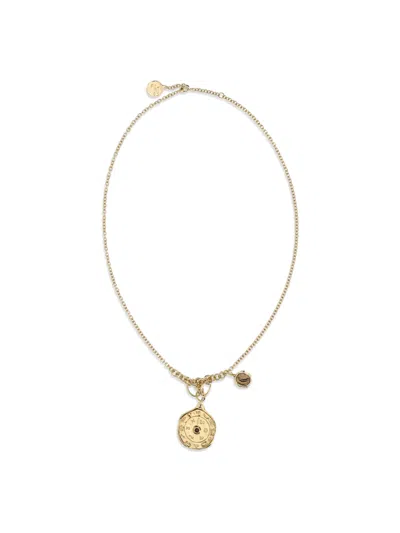 Chloé Women Medals Pendant Necklace In Black