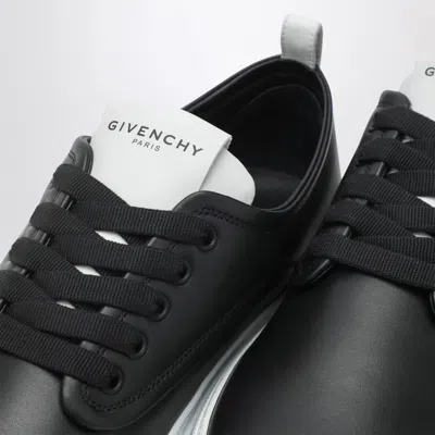 Givenchy New City Leather Low Sneakers Shoes In Black