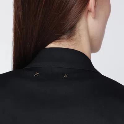 Golden Goose Black Double-breasted Wool Jacket In Black