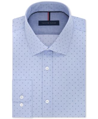 tommy hilfiger men's athletic fit performance stretch th flex collar dress shirt
