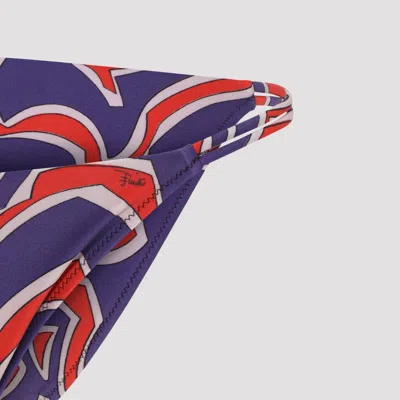 Pucci Stylish Low-rise Bikini Bottom With Bold Print In Multi