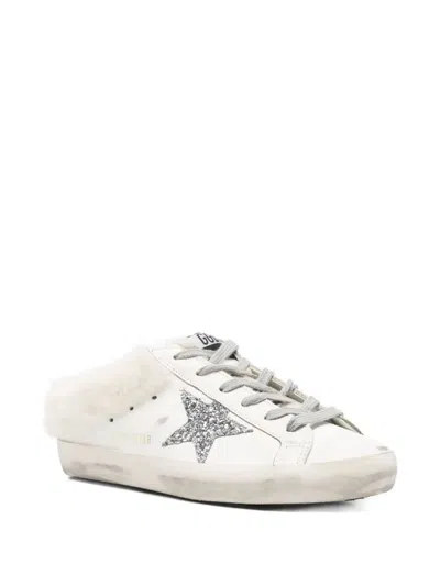 Golden Goose Burberry Leather Chelsea Slip Ons In White