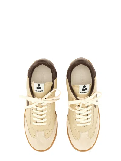 Isabel Marant Sneakers Bryce In Pelle Beige Donna In Brown