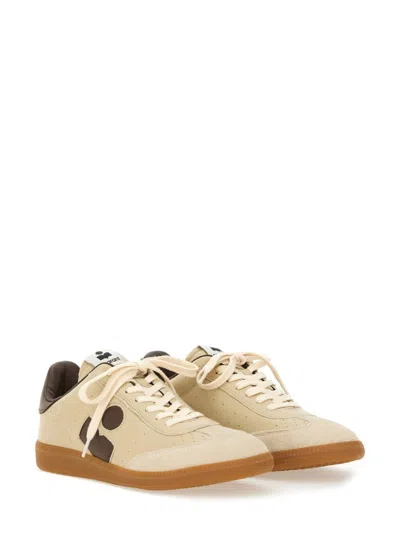Isabel Marant Sneakers Bryce In Pelle Beige Donna In Brown