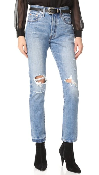 Levi's 501 Skinny Jeans In Old Hangouts