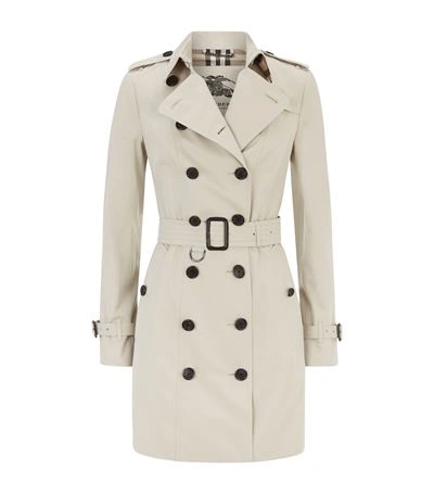 Burberry The Kensington Mid-length Heritage Trench Coat In Stone | ModeSens