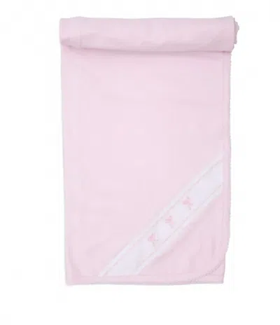 Kissy Kissy Classic Treasures Bow Blanket In Pink In Pink