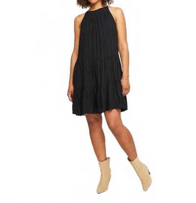 Gentle Fawn Empire Mini Dress In Black In Black